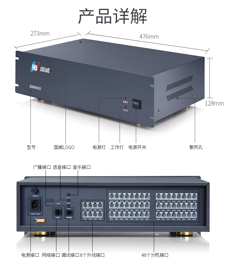 國威GW800電話交換機